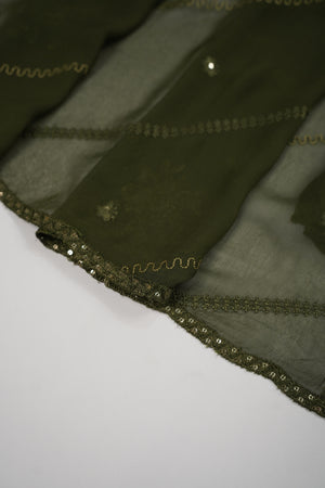 PRE ORDER - Husan e Jahan - Luxury Festive Collection  Outfit with Chiffon Dupatta  - Ready to Wear SD619