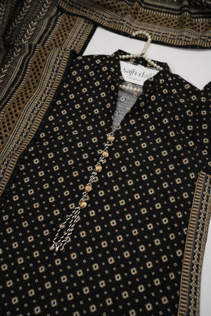 Bin Saeed Originals  - Exclusive Khaddar Outfit with  Shawl - Ready to Wear SD605