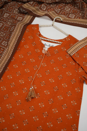 Bin Saeed Originals  - Exclusive Khaddar Outfit with  Shawl - Ready to Wear SD606