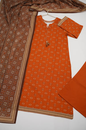 Bin Saeed Originals  - Exclusive Khaddar Outfit with  Shawl - Ready to Wear SD606