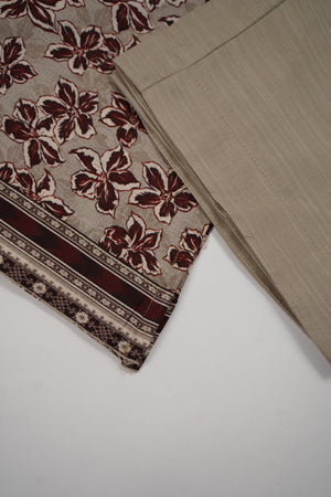 Bin Saeed Originals  - Exclusive Khaddar Outfit with  Shawl - Ready to Wear SD607