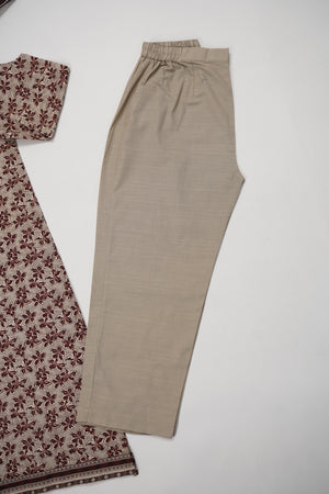 Bin Saeed Originals  - Exclusive Khaddar Outfit with  Shawl - Ready to Wear SD607