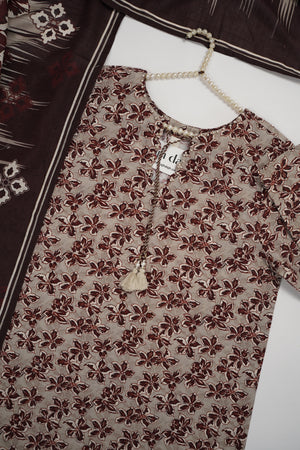 Bin Saeed Originals  - Exclusive Khaddar Outfit with  Shawl - Ready to Wear SD607