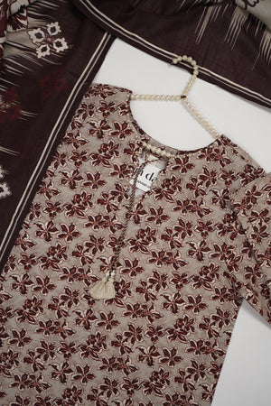 Bin Saeed Originals  - Exclusive Khaddar Outfit with  Shawl - Ready to Wear SD607