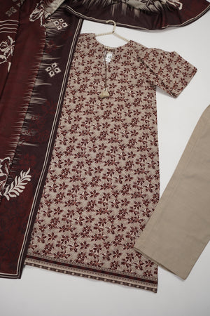 Bin Saeed Originals  - Exclusive Khaddar Outfit with  Shawl - Ready to Wear SD607