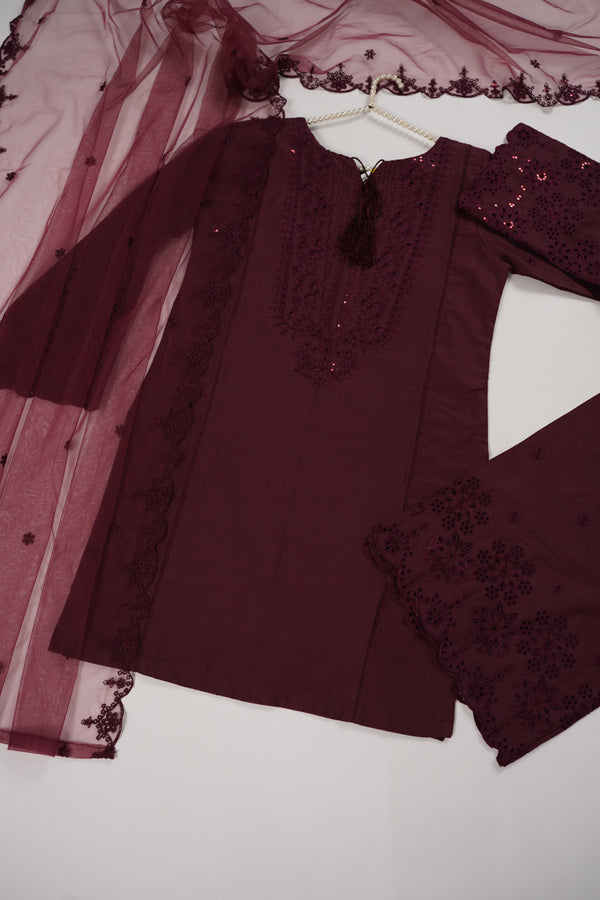 Rozi  - Exclusive Cotton  Outfit with Dupatta - Ready to Wear SD341