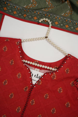 Bin Saeed Originals  - Exclusive Khaddar Outfit with  Shawl - Ready to Wear SD608