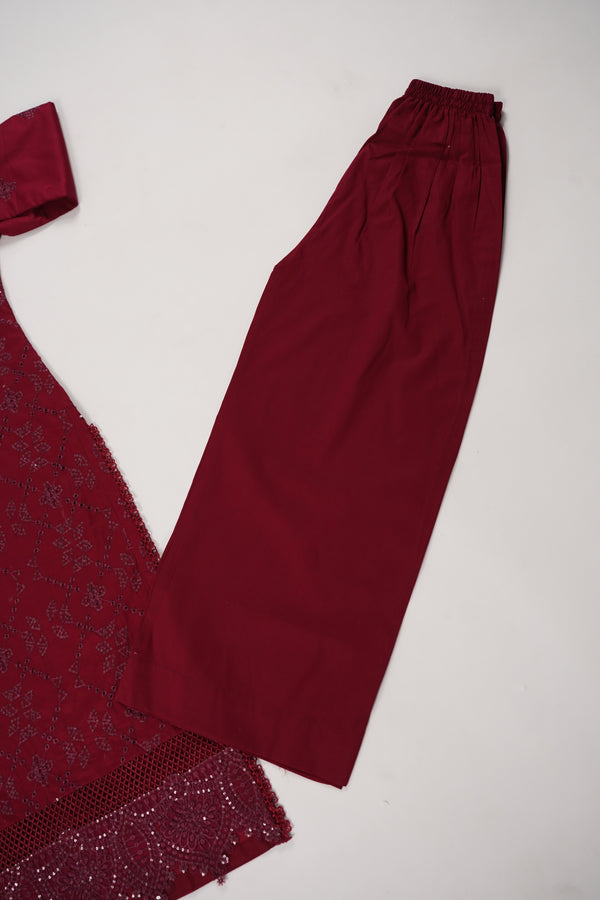 Rozi  - Exclusive Cotton  Outfit with Dupatta - Ready to Wear - SD354