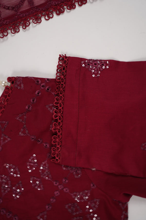Rozi  - Exclusive Cotton  Outfit with Dupatta - Ready to Wear - SD354