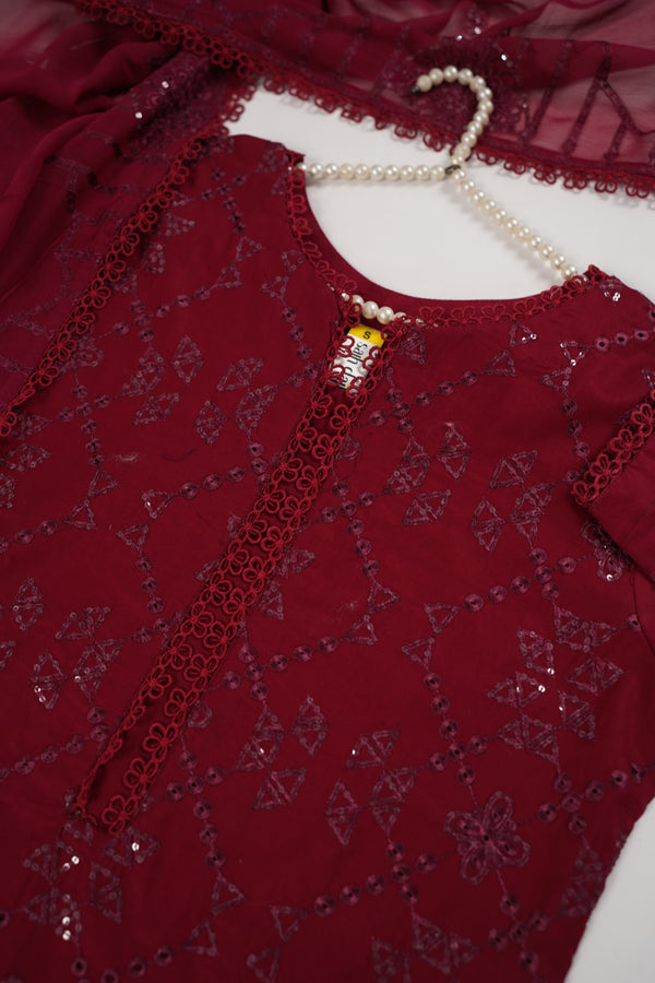 Rozi  - Exclusive Cotton  Outfit with Dupatta - Ready to Wear - SD354