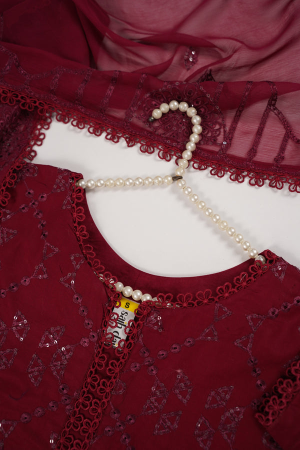 Rozi  - Exclusive Cotton  Outfit with Dupatta - Ready to Wear - SD354