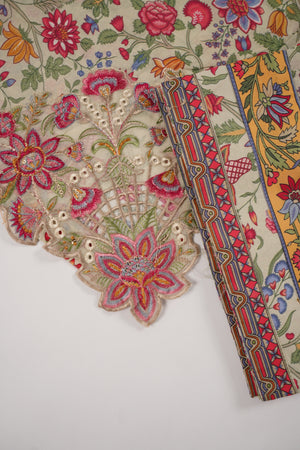 Rozi  - Emboridery Lawn  Outfit with Dupatta - Ready to Wear - SD342