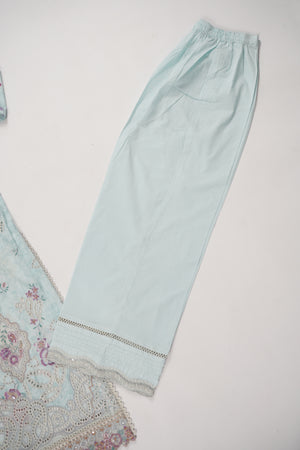 Rozi  - Emboridery Lawn  Outfit with Dupatta - Ready to Wear - SD346