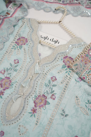Rozi  - Emboridery Lawn  Outfit with Dupatta - Ready to Wear - SD346
