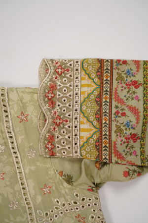 Rozi  - Emboridery Lawn  Outfit with Dupatta - Ready to Wear - SD349