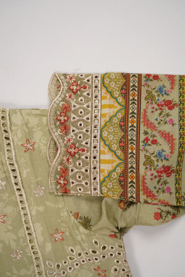 Rozi  - Emboridery Lawn  Outfit with Dupatta - Ready to Wear - SD349