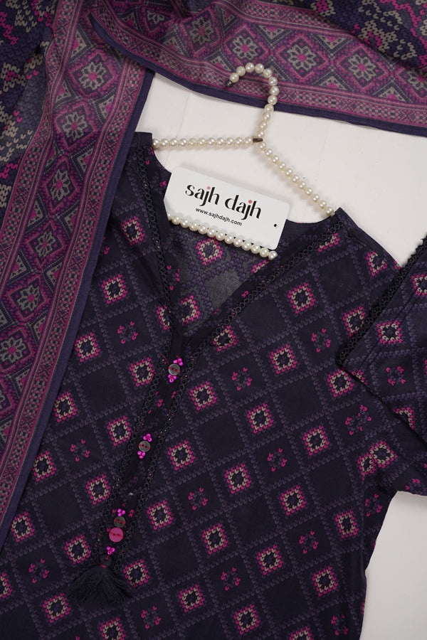 SadaBahar Originals - Exclusive Lawn Outfit with Dupatta - Ready to Wear - MC306- Eid Volume 5