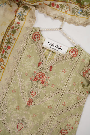 Rozi  - Emboridery Lawn  Outfit with Dupatta - Ready to Wear - SD349