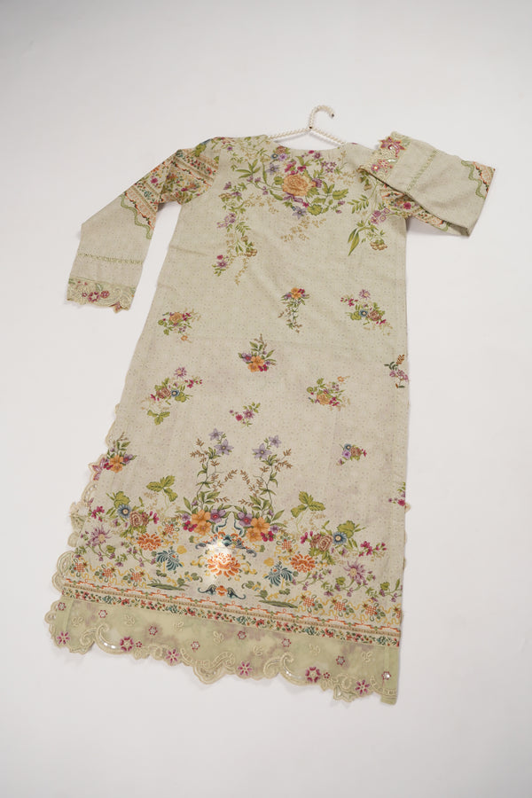 Rozi  - Emboridery Lawn  Outfit with Dupatta - Ready to Wear - SD348