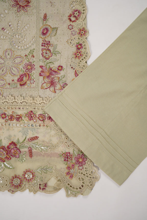 Rozi  - Emboridery Lawn  Outfit with Dupatta - Ready to Wear - SD348