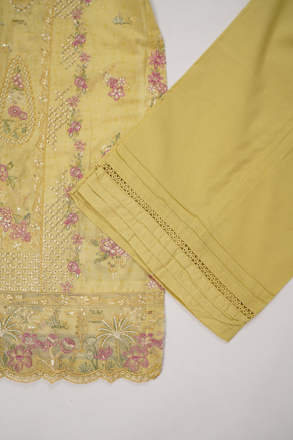 Rozi  - Emboridery Lawn  Outfit with Dupatta - Ready to Wear - SD350