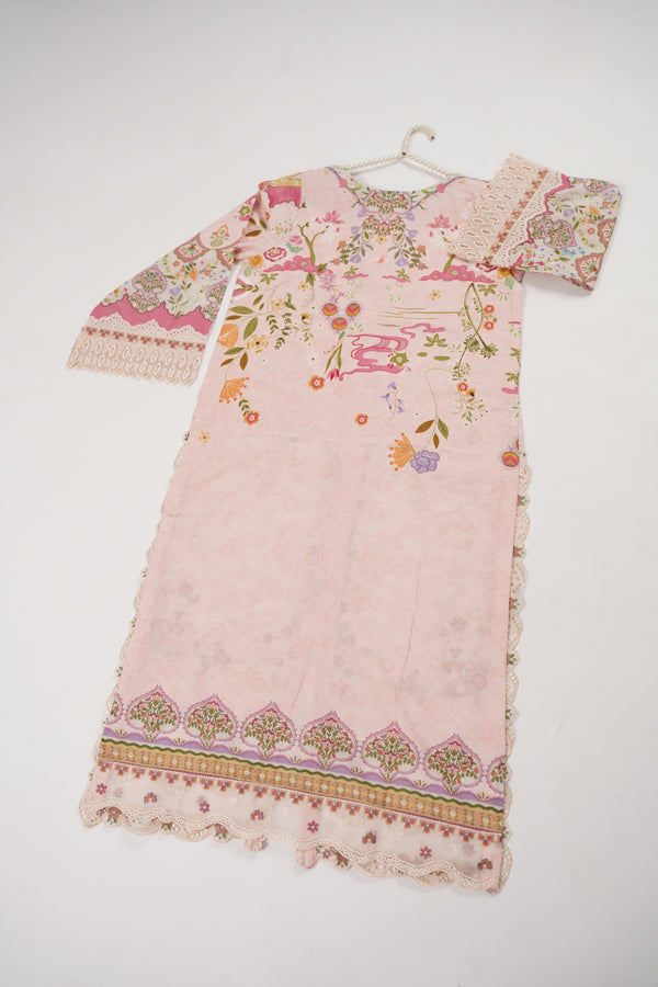 Rozi  - Emboridery Lawn  Outfit with Dupatta - Ready to Wear - SD347