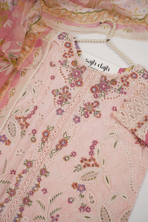 Rozi  - Emboridery Lawn  Outfit with Dupatta - Ready to Wear - SD347