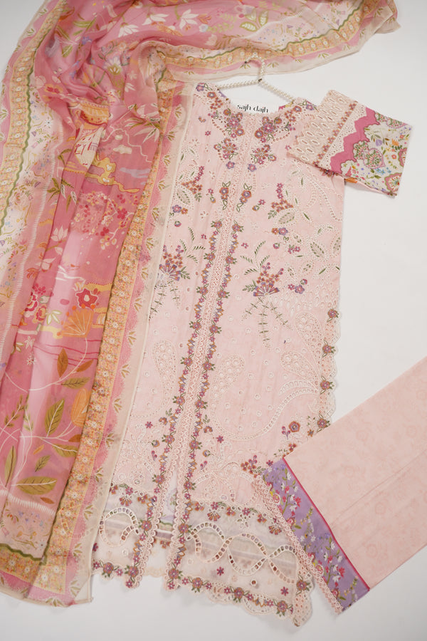 Rozi  - Emboridery Lawn  Outfit with Dupatta - Ready to Wear - SD347
