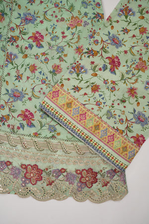 Rozi  - Emboridery Lawn  Outfit with Dupatta - Ready to Wear - SD351