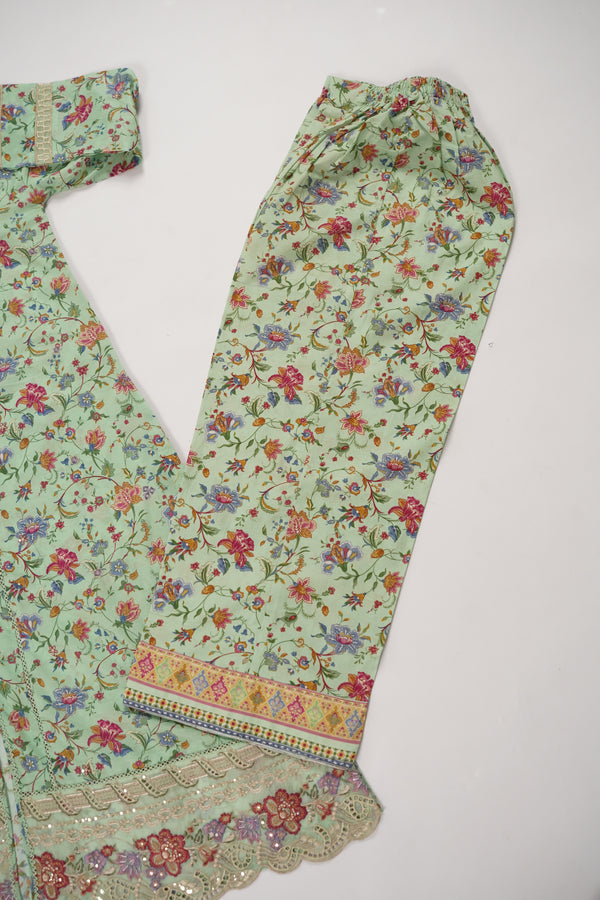 Rozi  - Emboridery Lawn  Outfit with Dupatta - Ready to Wear - SD351