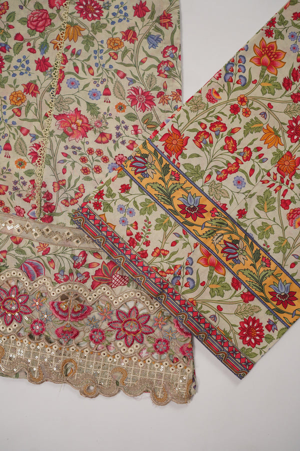 Rozi  - Emboridery Lawn  Outfit with Dupatta - Ready to Wear - SD353