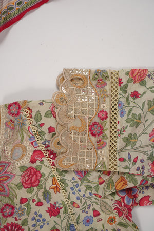 Rozi  - Emboridery Lawn  Outfit with Dupatta - Ready to Wear - SD353