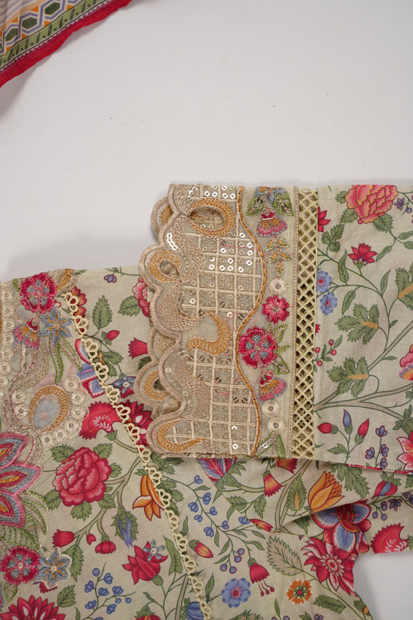 Rozi  - Emboridery Lawn  Outfit with Dupatta - Ready to Wear - SD353