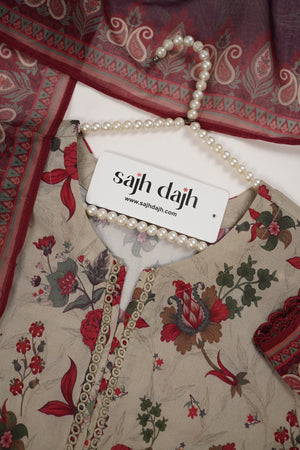 SadaBahar Originals - Exclusive Lawn Outfit with Dupatta - Ready to Wear - MC314- Eid Volume 5