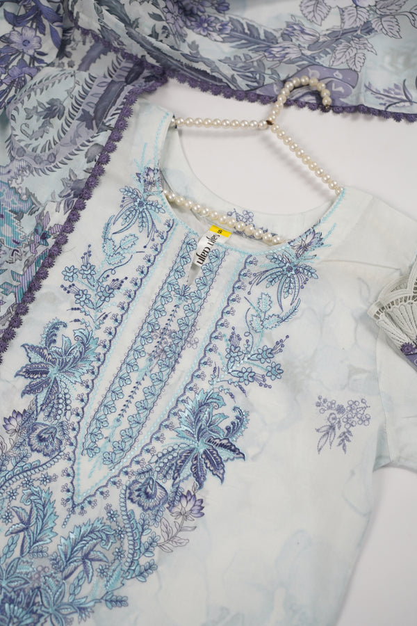 Rozi  - Exclusive Lawn  Outfit with Dupatta - Ready to Wear - SD340