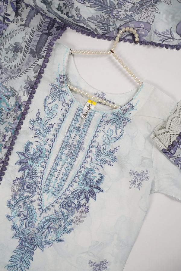 Rozi  - Exclusive Lawn  Outfit with Dupatta - Ready to Wear - SD340