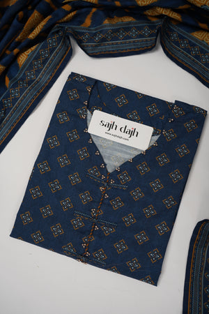 Bin Saeed Originals  - Exclusive Khaddar Outfit with  Shawl - Ready to Wear SD611