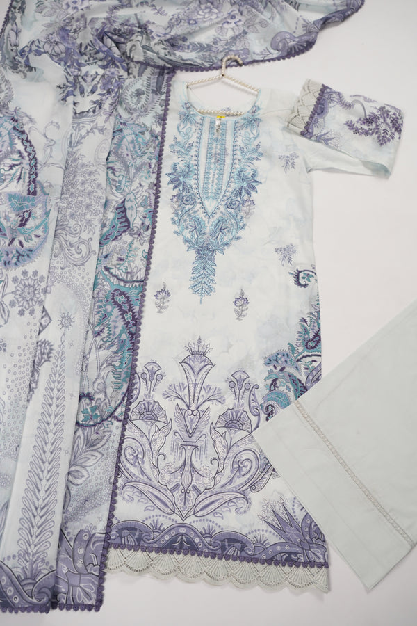 Rozi  - Exclusive Lawn  Outfit with Dupatta - Ready to Wear - SD340