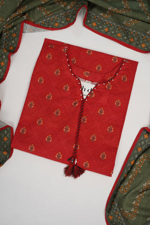 Bin Saeed Originals  - Exclusive Khaddar Outfit with  Shawl - Ready to Wear SD608