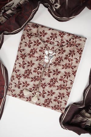 Bin Saeed Originals  - Exclusive Khaddar Outfit with  Shawl - Ready to Wear SD607