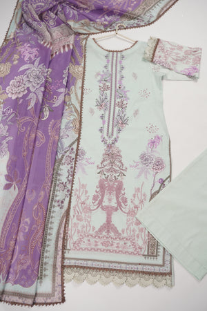 Rozi  - Exclusive Lawn  Outfit with Dupatta - Ready to Wear - SD338