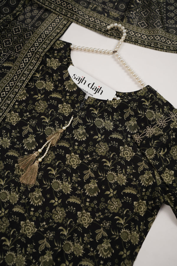 Bin Saeed Originals - Exclusive Printed Lawn Outfit with Dupatta - Ready to Wear - MC303 - Eid Volume 5