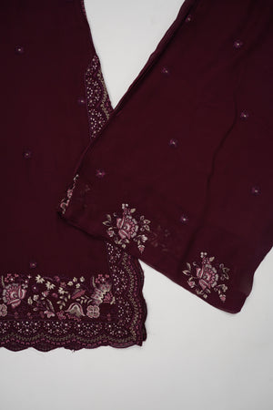 Pre Order - Husan e Jahan - Luxury Festive Collection  Outfit with Chiffon Dupatta  - Ready to Wear SD620