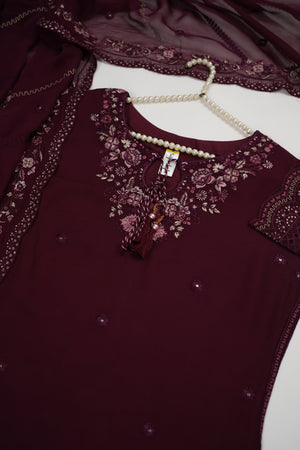 Pre Order - Husan e Jahan - Luxury Festive Collection  Outfit with Chiffon Dupatta  - Ready to Wear SD620
