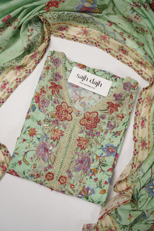 Rozi  - Emboridery Lawn  Outfit with Dupatta - Ready to Wear - SD351