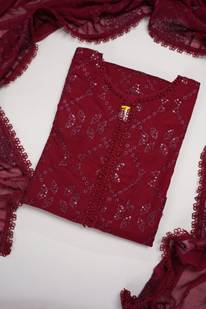 Rozi  - Exclusive Lawn Outfit with Dupatta - Ready to Wear - SD354