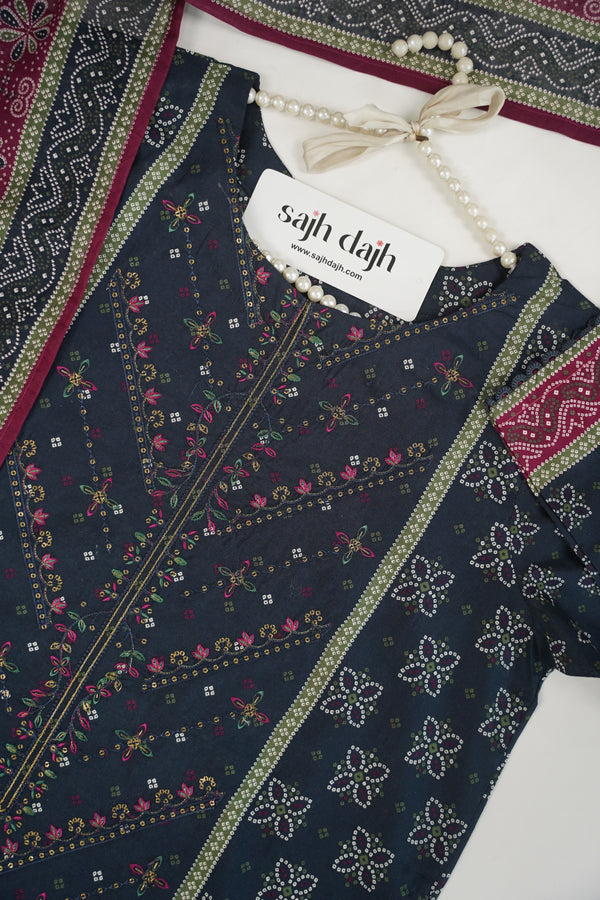 Bin Saeed Originals -  Lawn Outfit with Dupatta -Ready to Wear