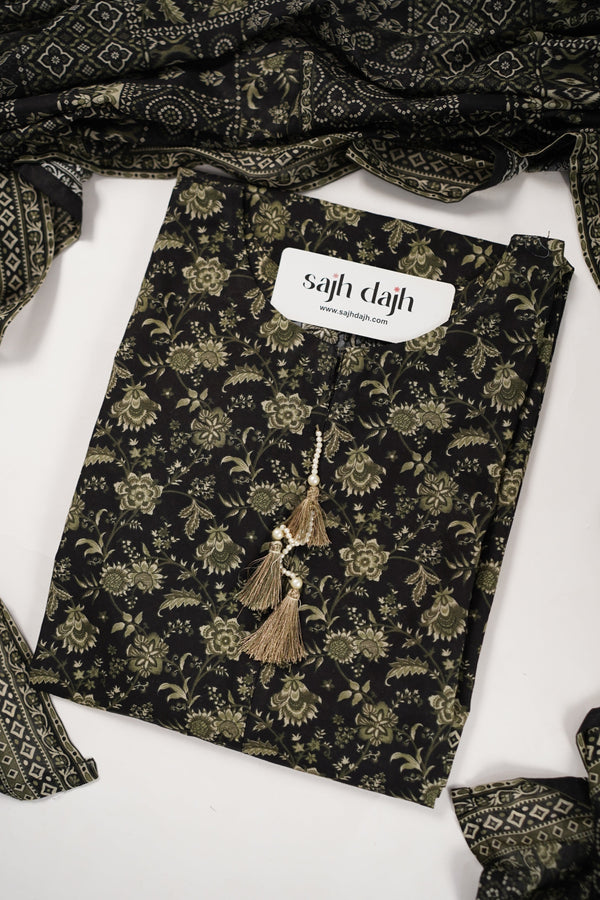 Bin Saeed Originals - Exclusive Printed Lawn Outfit with Dupatta - Ready to Wear - MC303 - Eid Volume 5