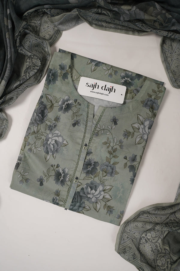 SadaBahar Originals - Exclusive Lawn Outfit with Dupatta - Ready to Wear - MC313- Eid Volume 5