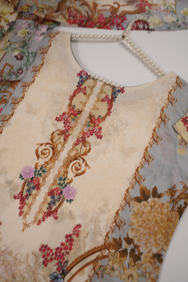 Rozi  - Exclusive Lawn  Outfit with Dupatta - Ready to Wear - SD357